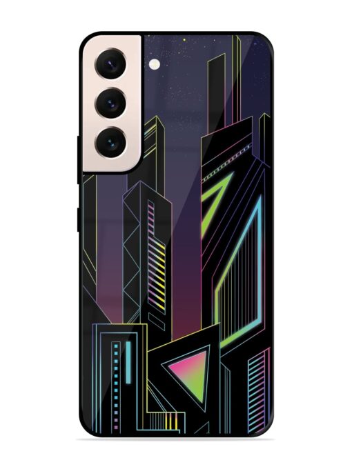 Neon Dreamscape Glossy Metal Phone Cover for Samsung Galaxy S21 (5G) Zapvi