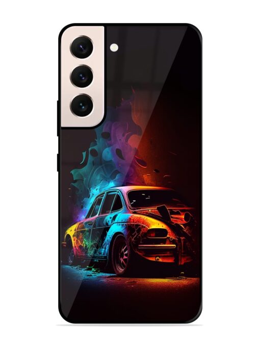 High Classic Car Art Glossy Metal Phone Cover for Samsung Galaxy S21 (5G) Zapvi