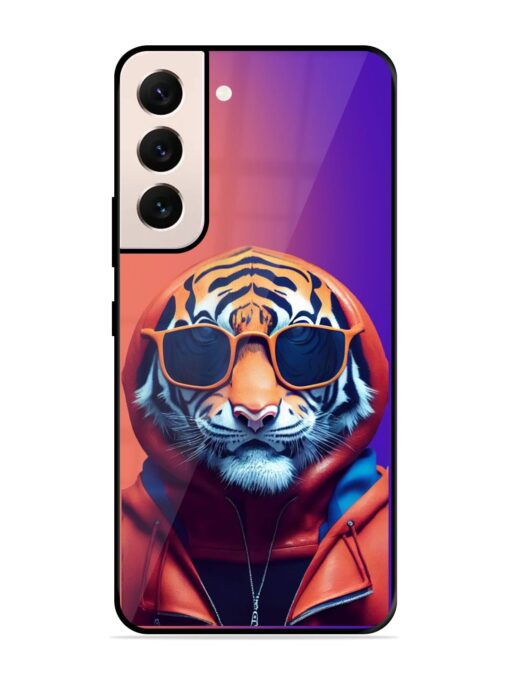 Tiger Animation Glossy Metal Phone Cover for Samsung Galaxy S21 (5G) Zapvi