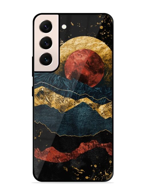 Gold Painting View Glossy Metal Phone Cover for Samsung Galaxy S21 (5G) Zapvi