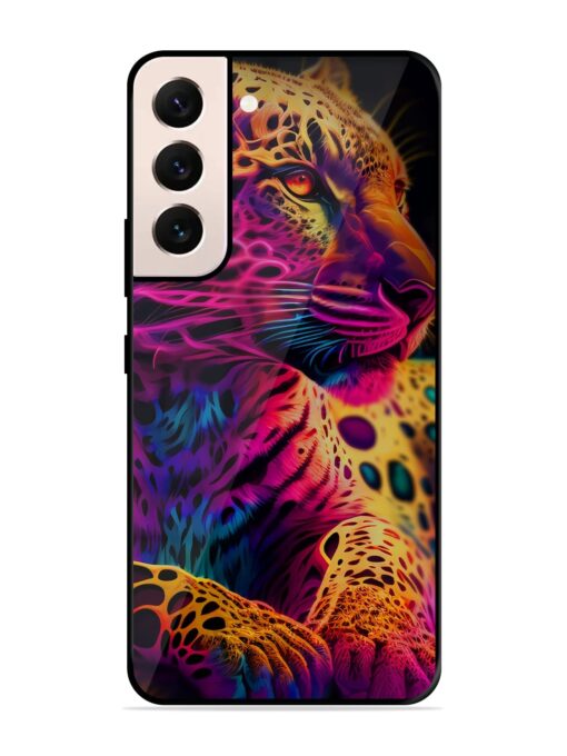 Leopard Art Glossy Metal Phone Cover for Samsung Galaxy S21 (5G) Zapvi