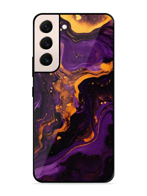 Painting Of A Purple Glossy Metal Phone Cover for Samsung Galaxy S21 (5G) Zapvi