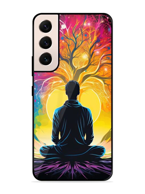 Mind Colourful Glossy Metal Phone Cover for Samsung Galaxy S21 (5G) Zapvi