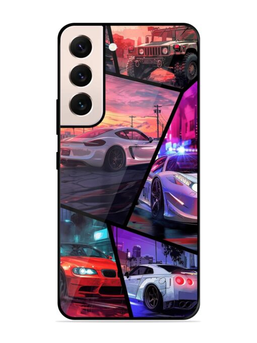 Ride In Pixels Glossy Metal Phone Cover for Samsung Galaxy S21 (5G) Zapvi