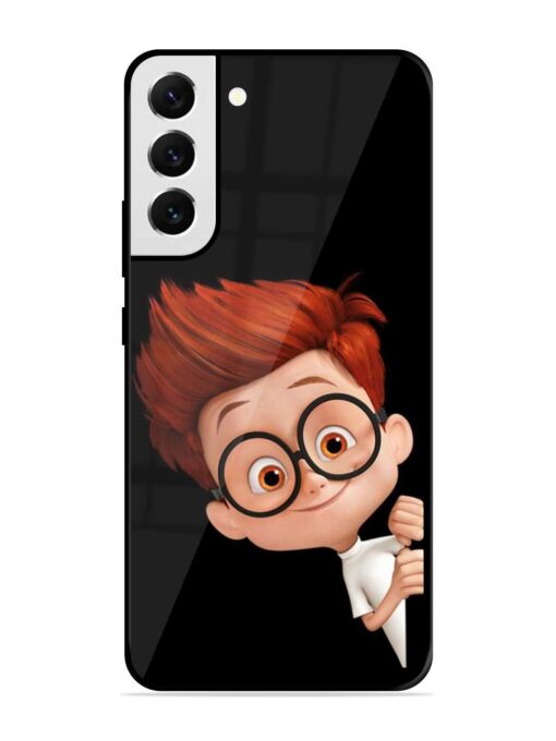 Smart Boy Cartoon Glossy Metal Phone Cover for Samsung Galaxy S21 Fe (5G) Zapvi