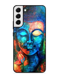 Buddha Painting Glossy Metal Phone Cover for Samsung Galaxy S21 Fe (5G)