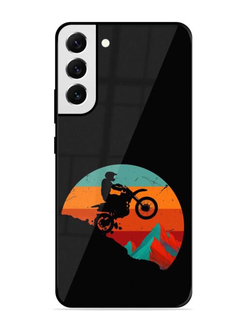 Mountain Bike Glossy Metal Phone Cover for Samsung Galaxy S21 Fe (5G) Zapvi