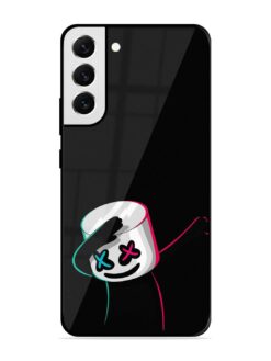 Black Marshmallow Glossy Metal Phone Cover for Samsung Galaxy S21 Fe (5G)