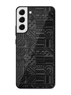 Seamless Pattern Glossy Metal Phone Cover for Samsung Galaxy S21 Fe (5G)