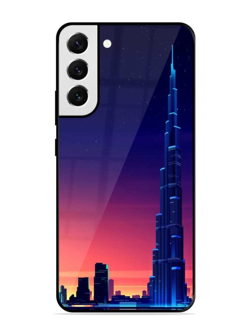 Burj Khalifa Abstract Glossy Metal Phone Cover for Samsung Galaxy S21 Fe (5G) Zapvi