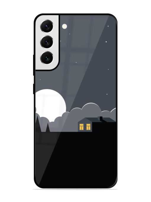 Full Moon Vector Art Glossy Metal Phone Cover for Samsung Galaxy S21 Fe (5G) Zapvi