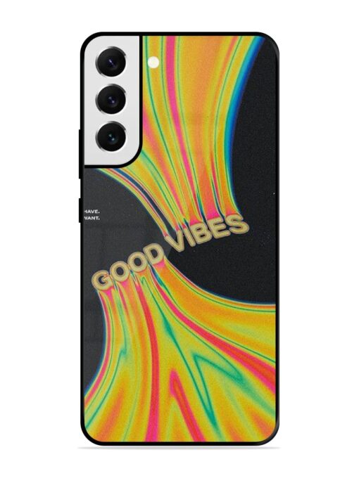 Good Vibes Glossy Metal Phone Cover for Samsung Galaxy S21 Fe (5G) Zapvi