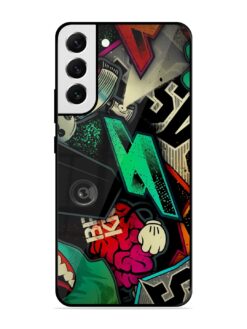 Graffiti Art Glossy Metal Phone Cover for Samsung Galaxy S21 Fe (5G)