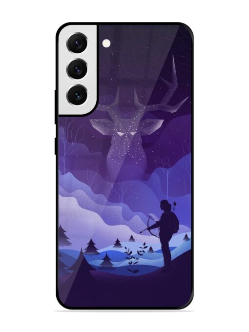 Deer Forest River Glossy Metal Phone Cover for Samsung Galaxy S21 Fe (5G) Zapvi