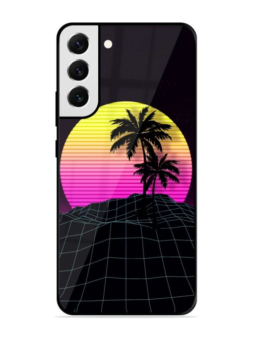 Coconut Vector Glossy Metal Phone Cover for Samsung Galaxy S21 Fe (5G) Zapvi