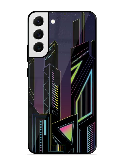 Neon Dreamscape Glossy Metal Phone Cover for Samsung Galaxy S21 Fe (5G) Zapvi