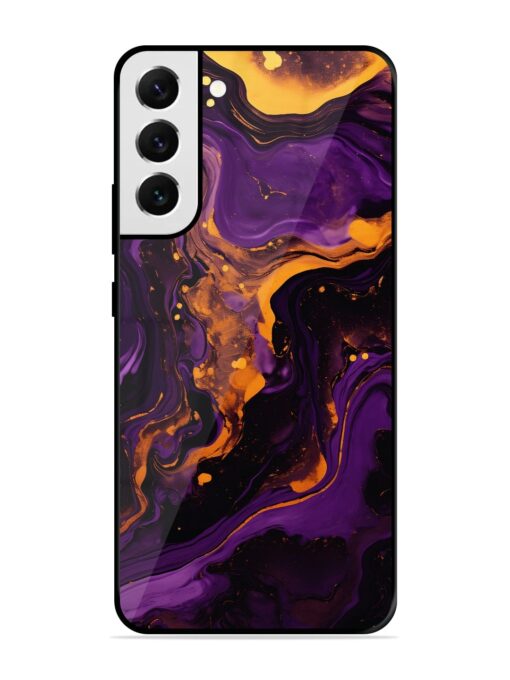 Painting Of A Purple Glossy Metal Phone Cover for Samsung Galaxy S21 Fe (5G) Zapvi