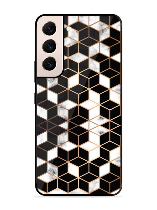 Vector Marble Texture Glossy Metal Phone Cover for Samsung Galaxy S21 Plus Zapvi