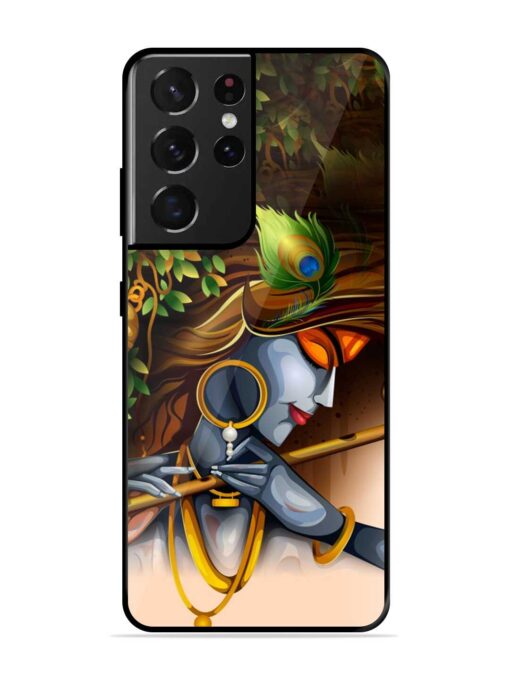 Krishna Glossy Metal Phone Cover for Samsung Galaxy S21 Ultra Zapvi