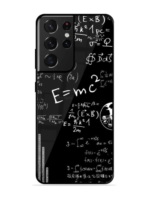 E=Mc2 Mass?Energy Equivalence Glossy Metal Phone Cover for Samsung Galaxy S21 Ultra Zapvi