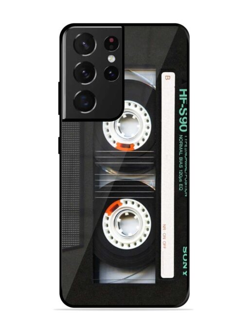 Sony Hf-S90 Cassette Glossy Metal Phone Cover for Samsung Galaxy S21 Ultra Zapvi