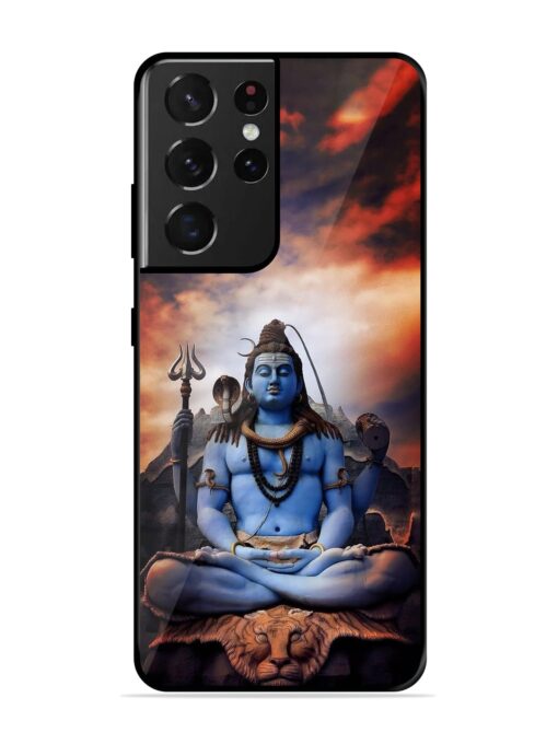 Jai Jai Shiv Glossy Metal Phone Cover for Samsung Galaxy S21 Ultra Zapvi