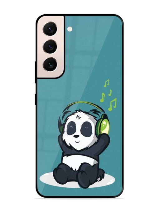 Music Panda Glossy Metal Phone Cover for Samsung Galaxy S22 (5G)