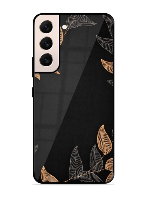 Foliage Art Glossy Metal Phone Cover for Samsung Galaxy S22 (5G)