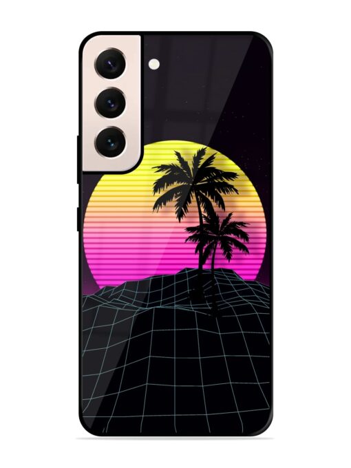 Coconut Vector Glossy Metal Phone Cover for Samsung Galaxy S22 (5G)