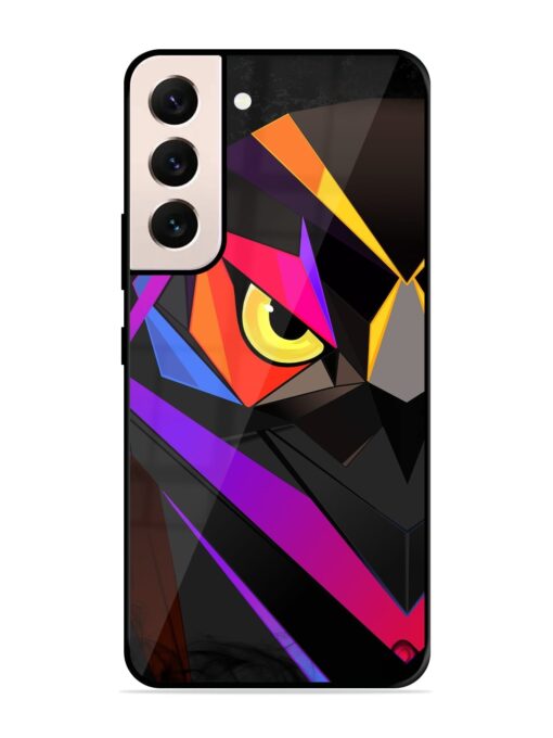 Wpap Owl Glossy Metal Phone Cover for Samsung Galaxy S22 (5G)