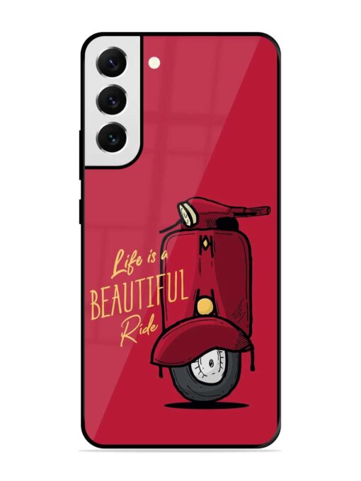 Life Is Beautiful Rides Glossy Metal Phone Cover for Samsung Galaxy S22 Plus Zapvi