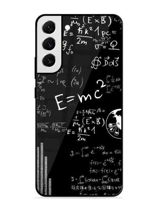 E=Mc2 Mass?Energy Equivalence Glossy Metal Phone Cover for Samsung Galaxy S22 Plus Zapvi