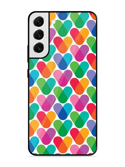 Overlapping Colors Colorful Glossy Metal TPU Phone Cover for Samsung Galaxy S22 Plus Zapvi