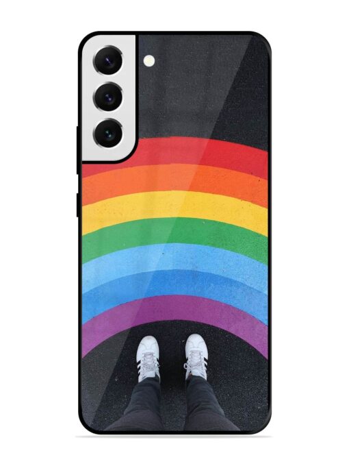 Legs Rainbow Glossy Metal TPU Phone Cover for Samsung Galaxy S22 Plus Zapvi