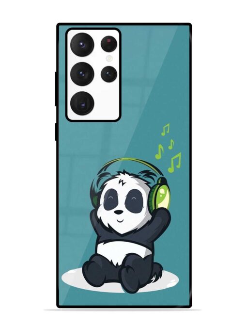 Music Panda Glossy Metal Phone Cover for Samsung Galaxy S22 Ultra Zapvi