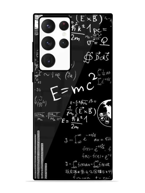 E=Mc2 Mass?Energy Equivalence Glossy Metal Phone Cover for Samsung Galaxy S22 Ultra Zapvi