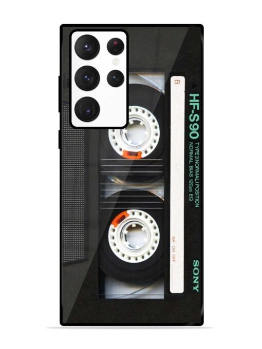 Sony Hf-S90 Cassette Glossy Metal Phone Cover for Samsung Galaxy S22 Ultra Zapvi