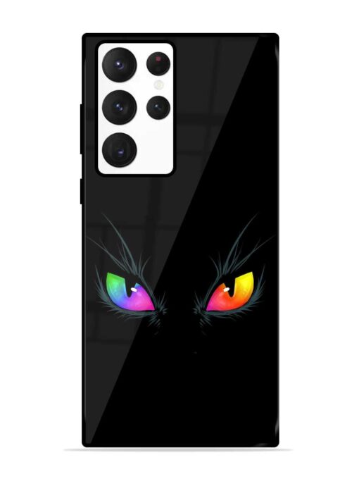 Cat Eyes Glossy Metal Phone Cover for Samsung Galaxy S22 Ultra Zapvi