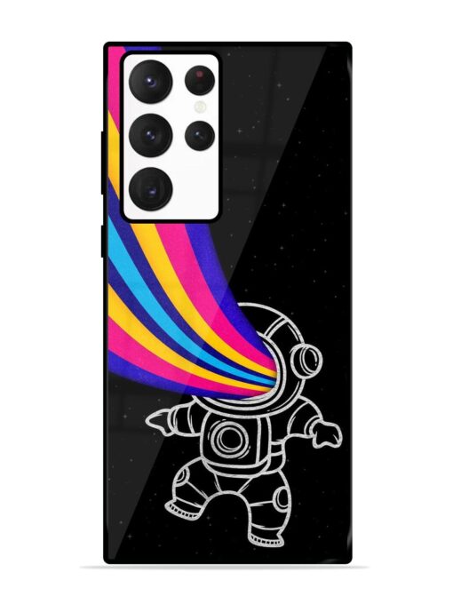 Astronaut Glossy Metal TPU Phone Cover for Samsung Galaxy S22 Ultra Zapvi