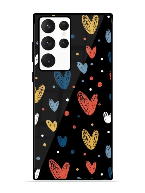 Happy Valentines Day Glossy Metal TPU Phone Cover for Samsung Galaxy S22 Ultra Zapvi