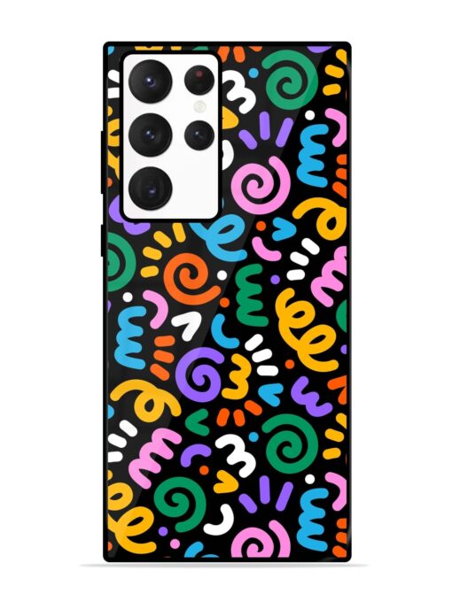 Colorful Seamless Vector Glossy Metal Phone Cover for Samsung Galaxy S22 Ultra Zapvi