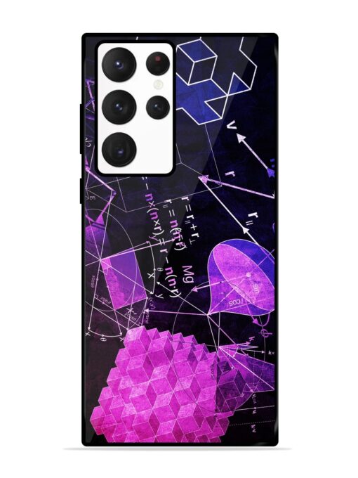 Math Physics Formula Art Glossy Metal Phone Cover for Samsung Galaxy S22 Ultra Zapvi