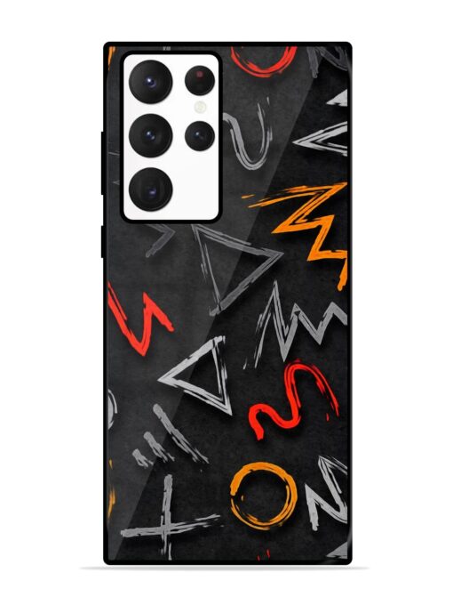 Grungy Graffiti Glossy Metal Phone Cover for Samsung Galaxy S22 Ultra Zapvi