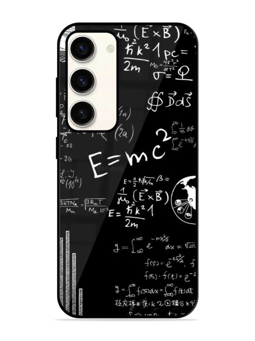 E=Mc2 Mass?Energy Equivalence Glossy Metal Phone Cover for Samsung Galaxy S23 (5G) Zapvi