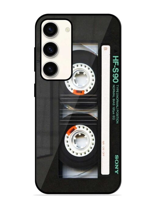 Sony Hf-S90 Cassette Glossy Metal Phone Cover for Samsung Galaxy S23 (5G) Zapvi