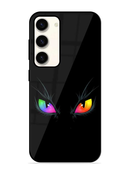 Cat Eyes Glossy Metal Phone Cover for Samsung Galaxy S23 (5G) Zapvi