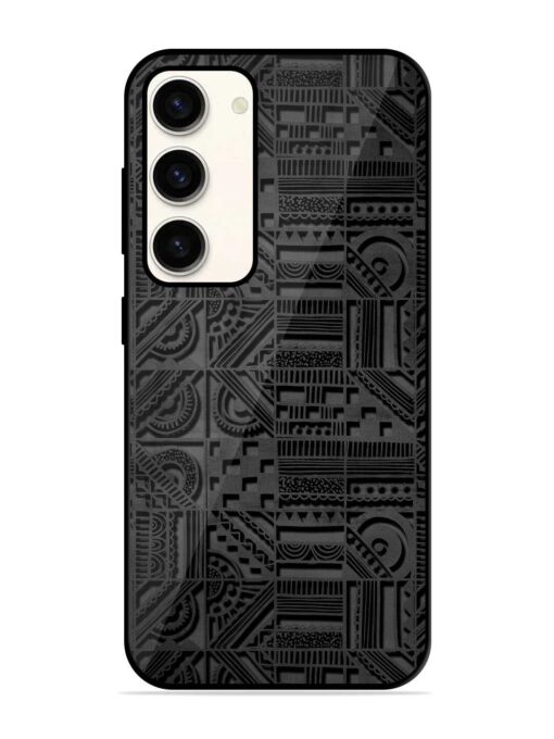 Seamless Pattern Glossy Metal Phone Cover for Samsung Galaxy S23 (5G) Zapvi