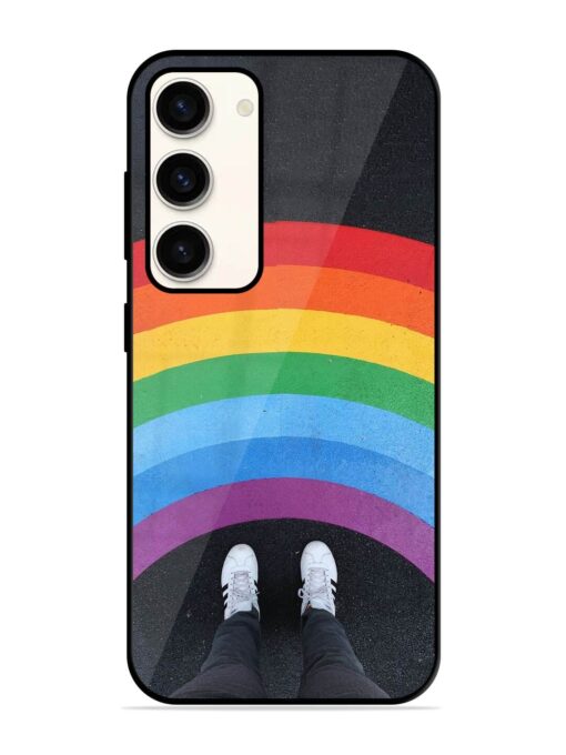 Legs Rainbow Glossy Metal TPU Phone Cover for Samsung Galaxy S23 (5G) Zapvi