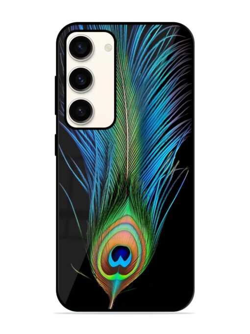 Peacock Feather Glossy Metal TPU Phone Cover for Samsung Galaxy S23 (5G) Zapvi