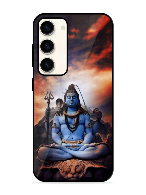 Jai Jai Shiv Glossy Metal Phone Cover for Samsung Galaxy S23 (5G) Zapvi